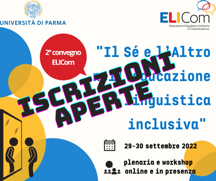 2° Convegno ELICom:  Il Sé e l’Altro nell’educazione linguistica inclusiva 